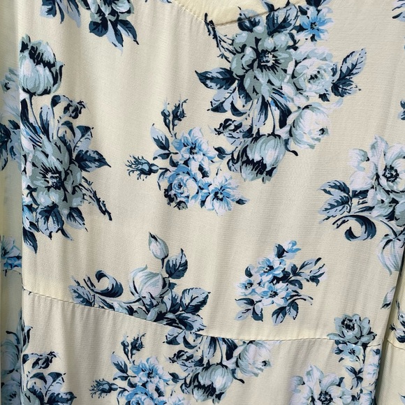 Loft Women’s Plus Floral Ruffle Strap Midi Dress 14 - Picture 4 of 9